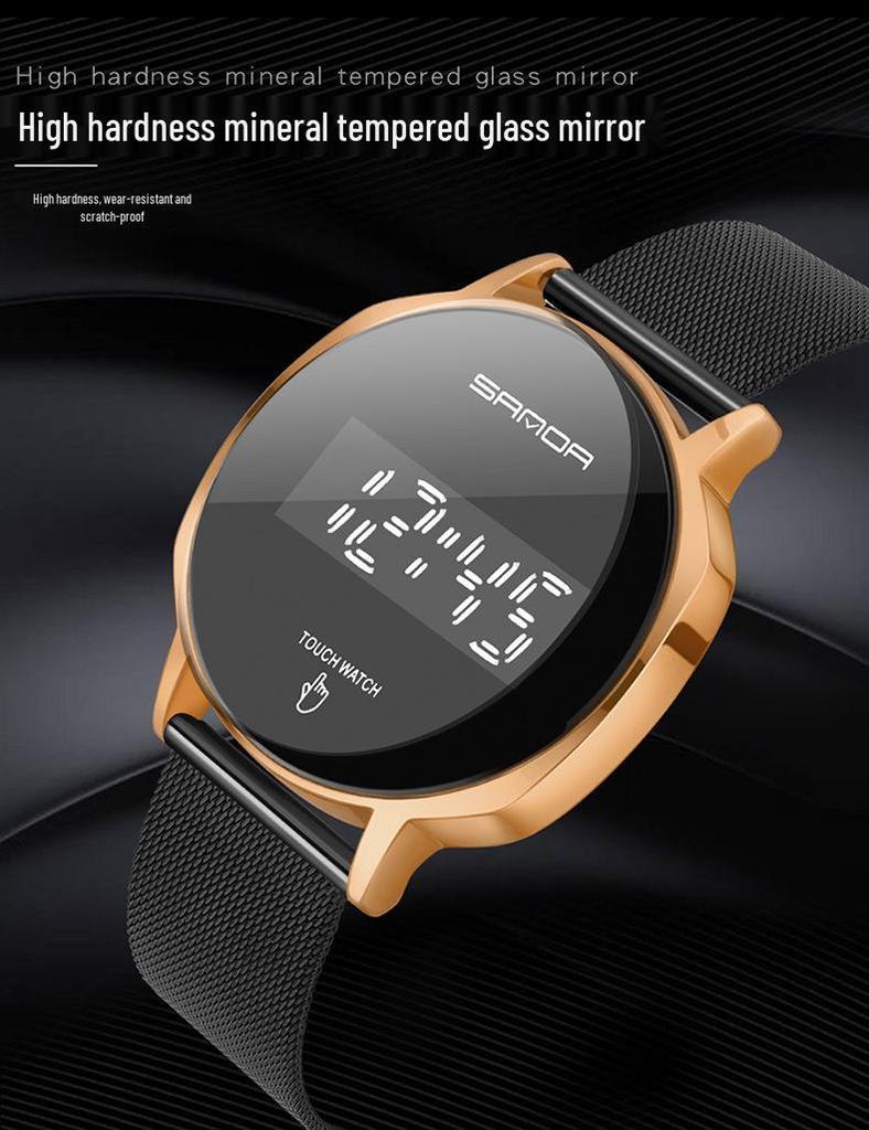 Sanda Waterproof Minimalist Luminous Electronic Watch for Men & Women