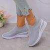 Women's Breathable Mesh Wedge Sneakers Slip-On High Heels Walking Shoes Non-Slip  for Casual Daily Wear