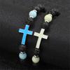 Best Seller! Glow In The Dark Lava Rock Bracelet for Men, Natural Volcanic Stone Beads for Positive Energy & Protection
