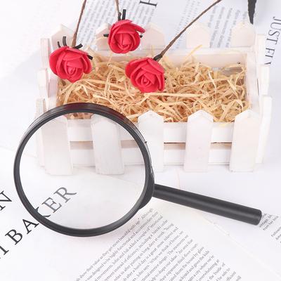 90Mm Handheld Magnifier 5X Reading Map Newspaper Magnifying Glass Jewelry