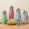 330ml Women's Pure Titanium Thermos Cup With Handle,Double-layer,High-end Festival Gift,Crystal,Portable Pocket Cup/Water Bottle