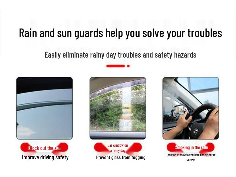 Volkswagen Sagitar Window Rain and Sun Visor Deflectors for 25 Models