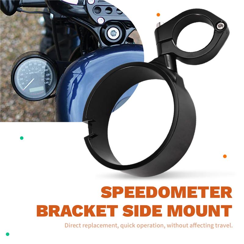Professional Speedometer Ring Relocator Clamp Motorcycle Speedometer Bracket Side Mount For Sportster XL 883 1200 1995-20