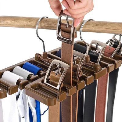 New Creative Multi-functional Belt Storage Rack Tie Belt Hanger Wardrobe Belt Rotating Organizer Rack Scarf Hanger Home Closet