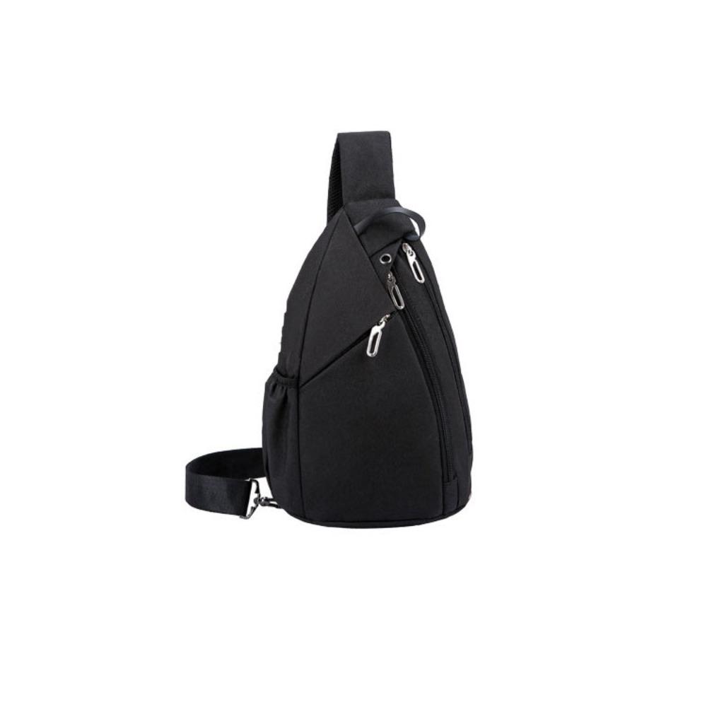

Сумка-слинг через плечо из Оксфорда большой вместимости, однотонная, мужская, кроссбоди, нагрудная сумка для мужчин, деловая чёрный