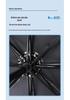 Compact Black Vinyl Folding Umbrella for Female Students - Sun & Rain Protection, Small Fresh Style.