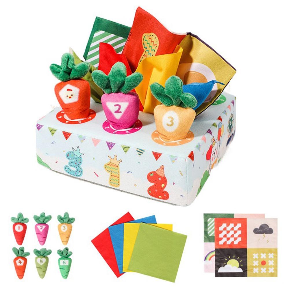 Tear-resistant Radishes Montessori Toy Pulling Carrots Stuffed Toys  Parent-child Game