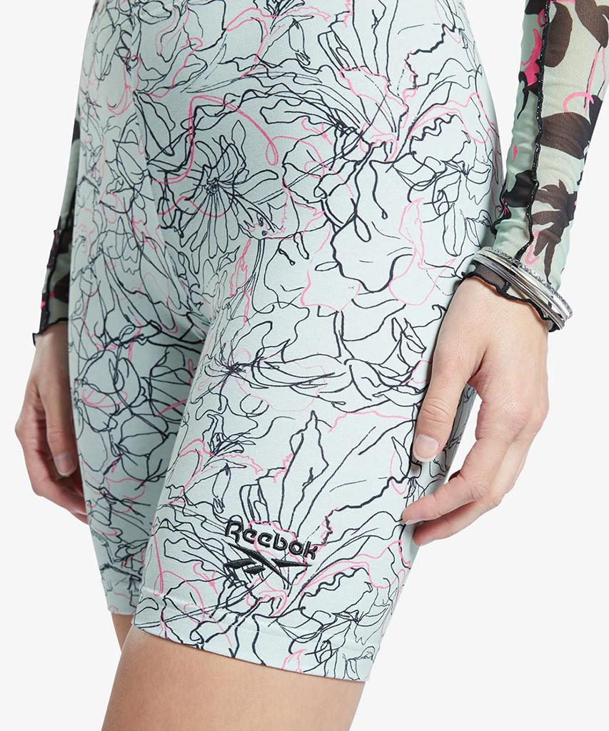 Reebok Cl Aop Leggings Shorts - Light Green / Hb8623