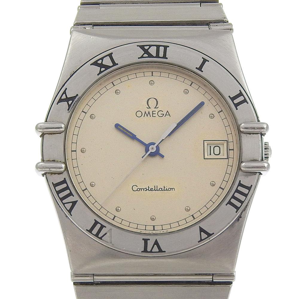 OMEGA Constellation Watches Date grayDial Stainless Steel Quartz Analog display Boys Used