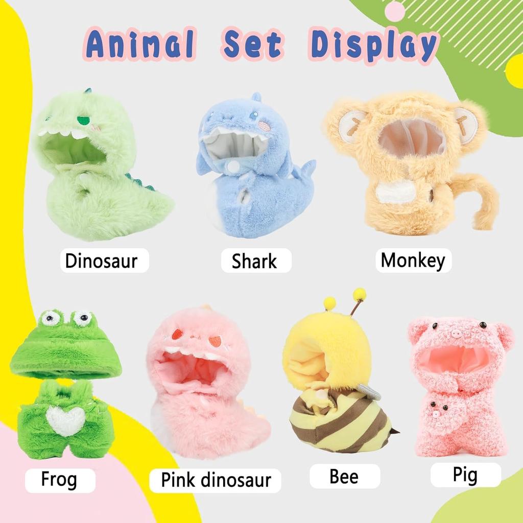 Cimoon Plush Toy Clothes (Clothes Only) 15cm 17cm Plush Doll Clothes Doll Outfit Cute Costume Dress Up DIY Accessory Doll Suit Jumpsuit Photo Path