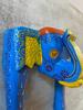 Hand-Painted Wooden Elephant Head Wall Hanging: Ethnic Home Decor