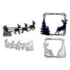 Metal Die Cuts Christmas Deer Embossing Stencil Cutting Dies for Card Making Scrapbooking Paper Craft DIY Template Decor