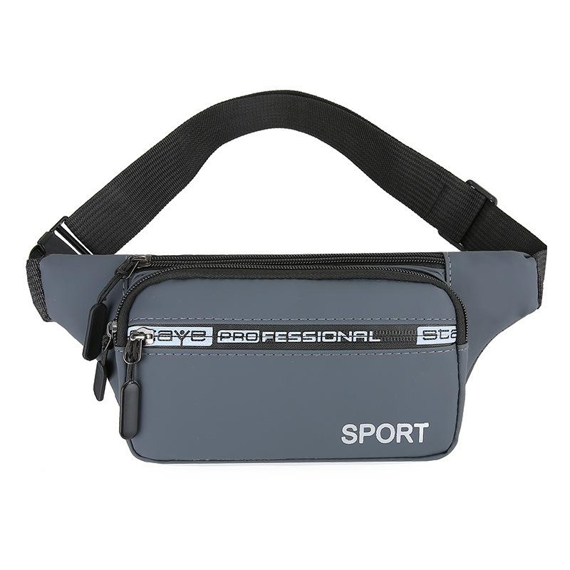 New Waist Bag, Men's, Casual Sports, Outdoor Running, Mobile Phone Bag, Fashionable, Waterproof, Waist Bag for Men