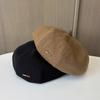 Female autumn and winter new woolen beret fashionable British style painter hat retro versatile face small bud hat