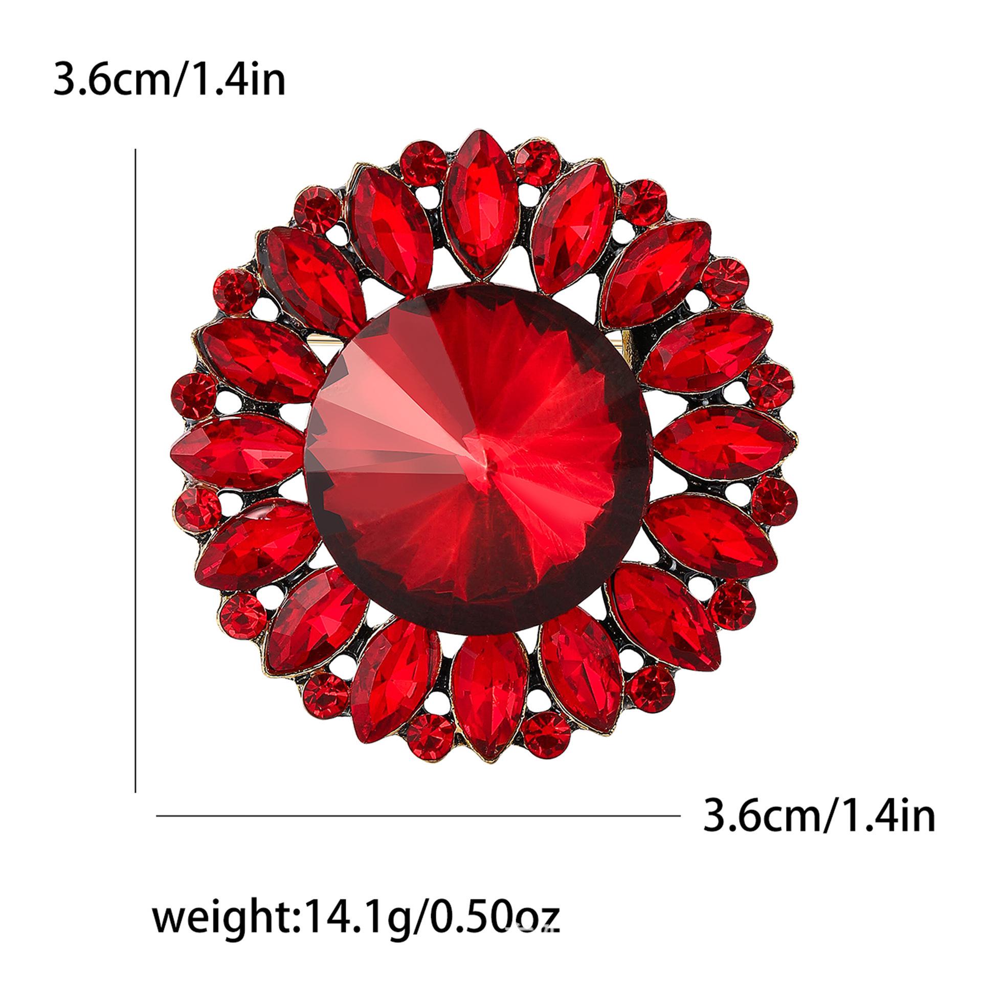 Корейская мода Ретро Брошь-Труба со Стразами - Элегантная Женская Булавка для Вечернего Платья