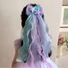 Bowknot Ribbon Hair Clips Mermaid Ponytail Headdress New Princess Headwear  Girls
