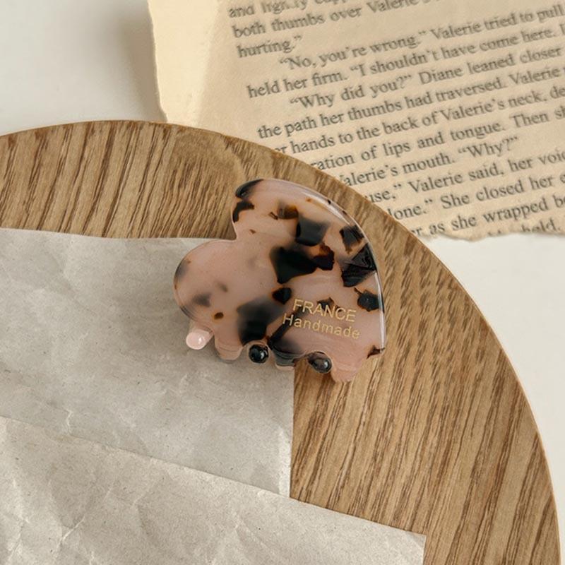 3.5cm Small Hair Claws Cute Acetate Heart Hair Clip Hairclaw For Girls Hairpins Children Women Hair Accessories Korean Hair Crabs