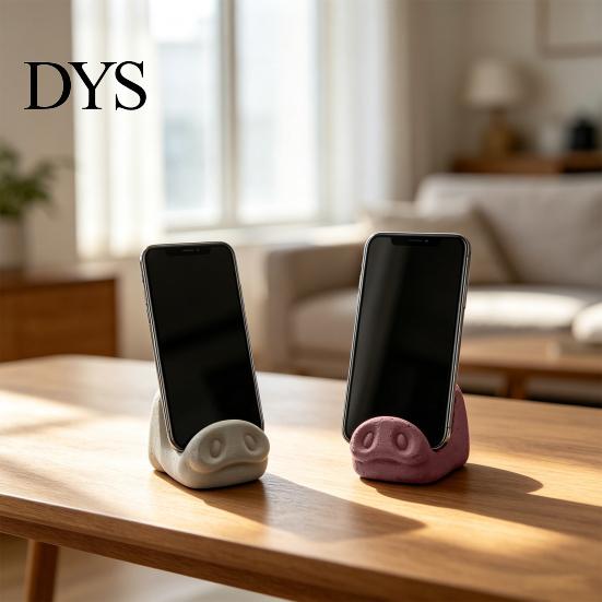 Compact Cell Phone Stand Cute Pig Nose Mobile Holder Desk Stand, 3D Printed Portable Mount for Office Home Desktop, Stable Hands Free Support
