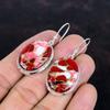 Kingman Red Mohave Copper Turquoise Earring Gemstone Earrings Dainty Jewelry 925 Sterling Silver Earring Gifts for Her Handmade Drop Earring