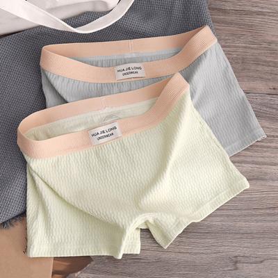 Chiloți pentru femei Slim Fit Culoare uni Bandă elastică Bumbac Crochet Talie mijlocie Respirabilitate bună Boxeri pentru femei Lenjerie de zi cu zi pentru femei