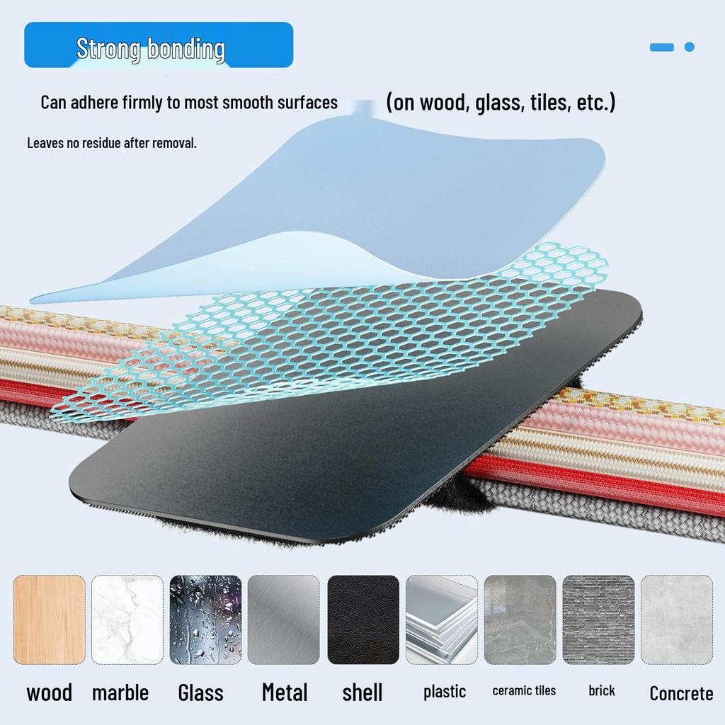 Cross-border High-Adhesive Cable Organizer Set with Detachable Magic Sticker