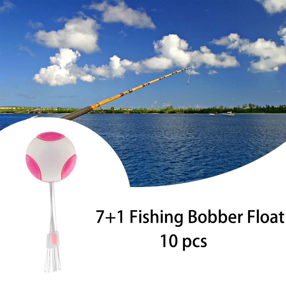 

Stopper Transparent Fishing Connector Space Bean Fishing Bobber Float 7+1 Fishing Line Connector S