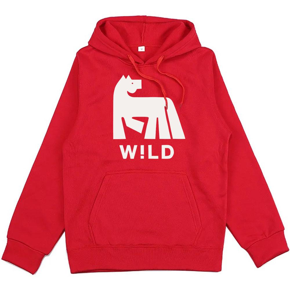 W!LD Album Grafik Kapuzenpullover Russ Sänger Lustiger Cartoon Print Sweatshirts Fleece Locker Unisex Streetwear Herren Damen Kleidung Grunge