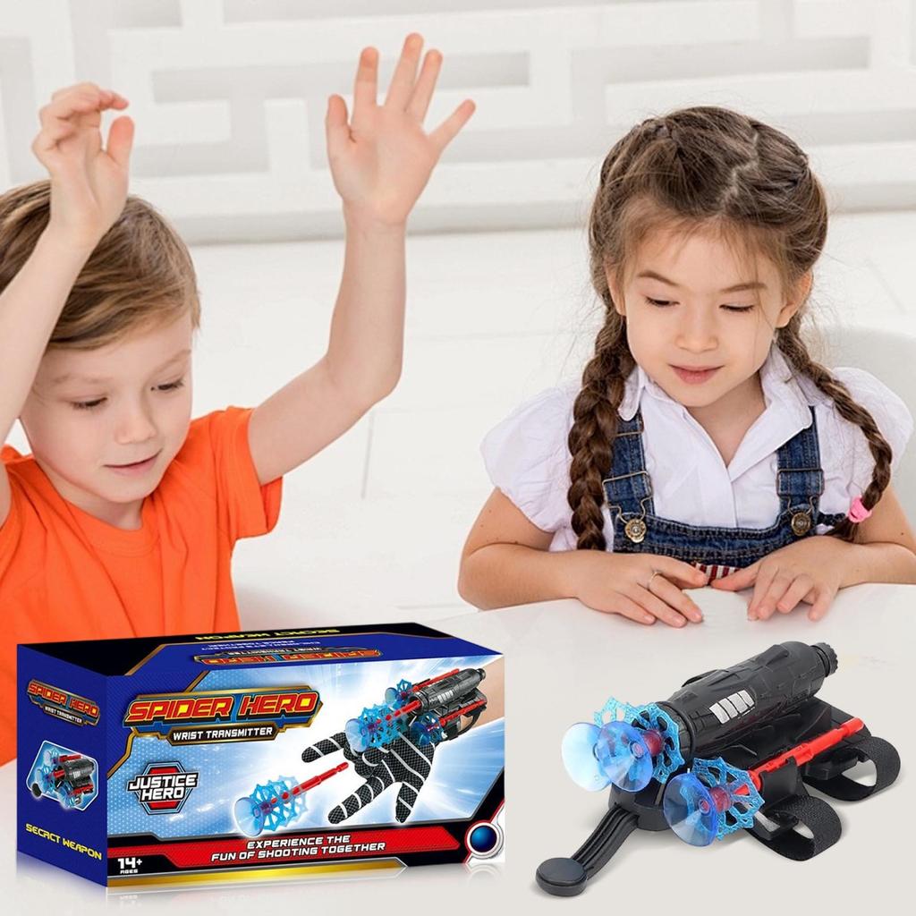 Soft Bullet Can Be Fired Spinning Gloves Black Children's Toys Boy