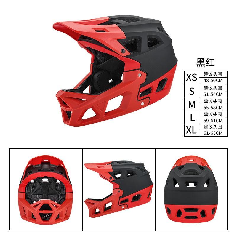 Full Face Mountain Bike Helmet Downhill Racing Adult Cycling Protective Gear PC EPS Safety