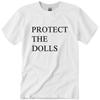 Beskytt Dukkene T-skjorte Morsomme Sitat Skjorter Unisex Beskytt Dukkene Merchandise Bokstavtrykk Kortermet Grafiske T-skjorter Kortermet Bomullstopp