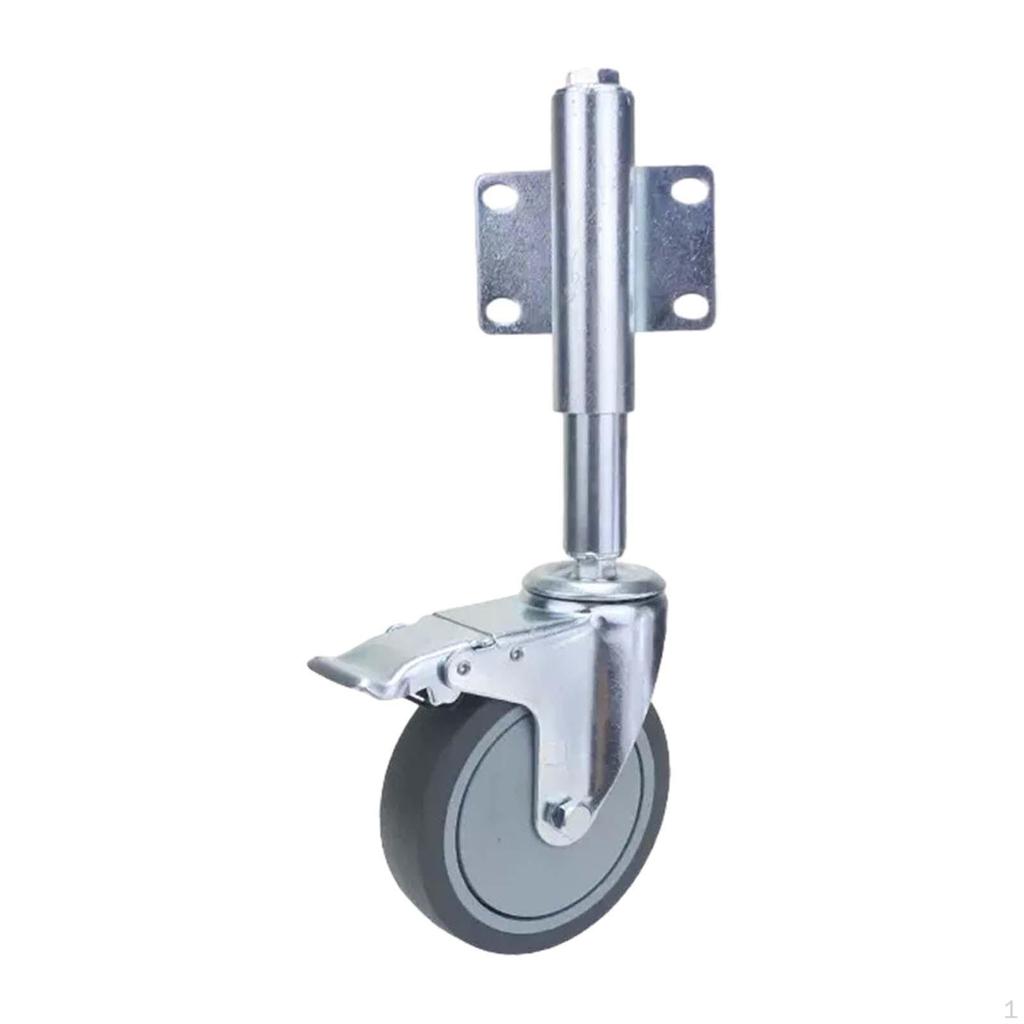 Gate Wheel Support Durable Iron with 360° Swivel Heavy Duty Helper for Yard