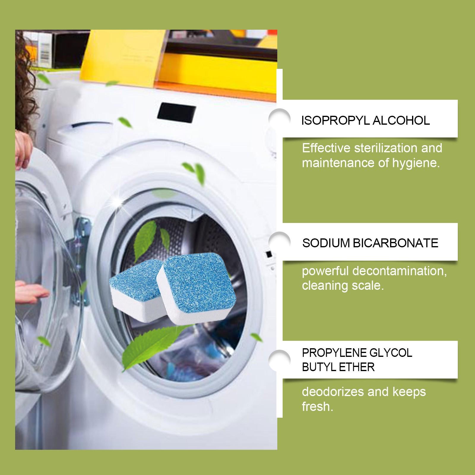 Средство для чистки бака стиральной машины Шипучие таблетки Полностью автоматические — фото 5