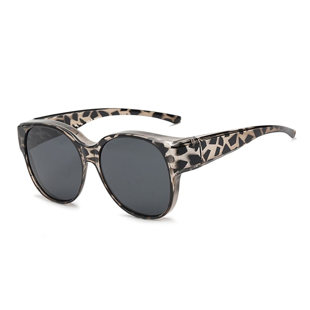Fashion Uv Protection Driving Sunglasses  Retro Fit Over Sunglasses Round Frame Wear Over Glasses For Women Men