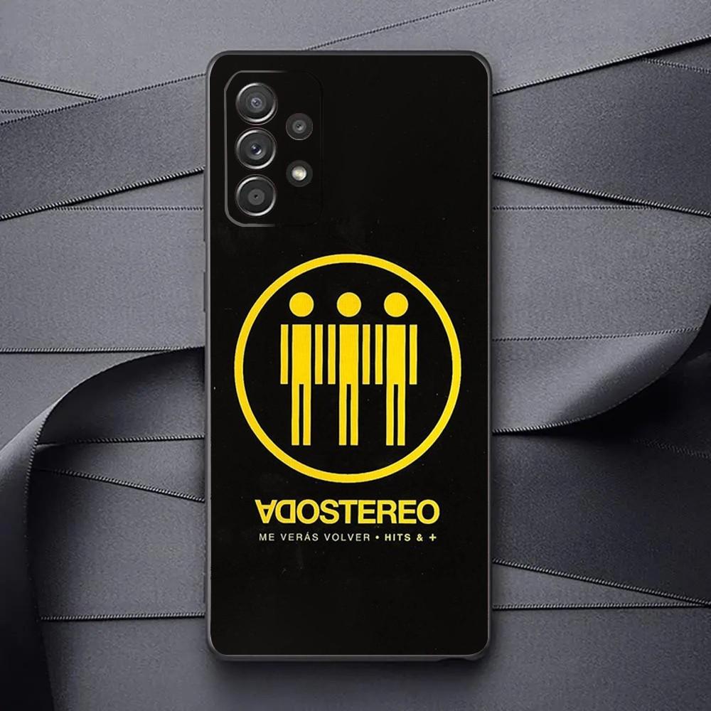 Band SODA S-STEREO  Phone Case For Samsung Galaxy A13,A21s,A22,A31,A32,A52,A53,A71,A80,A91 Soft Black Phone Cover