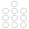 10 Pieces Wind Chime Supplies,Clear Lightweight Sturdy DIY Craft Top Circles of