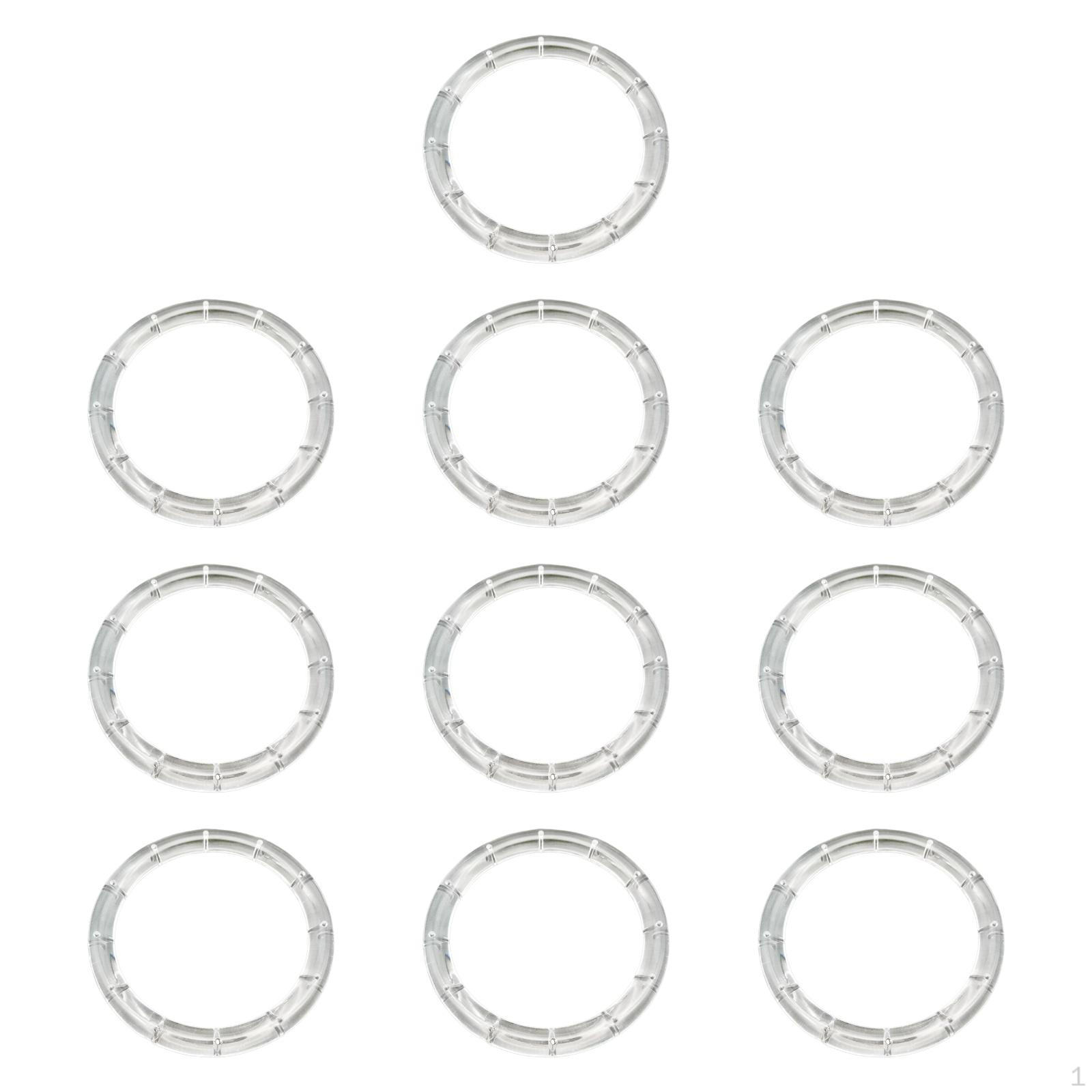 

10 штук Заготовки для ветряных колокольчиков, Прозрачные Легкие Прочные DIY Крафт Верхние Круги из