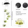 Solar Wind Chime Solar Wind Chime Lights Bee Design Waterproof Lighted Spinner Decorative Windchime Ornaments For Deck Home