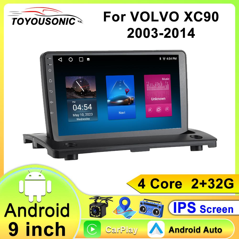 

Автомобильный видеоплеер Toyousonic для VOLVO XC90 2003-2014 GPS-навигация Встроенный DSP Carplay Авторадио Головное устройство Android 4core-2+32g