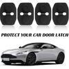 4PCS Universal Silicone Car Door Latch Covers,New Silicone Door Latch Protective Cover with 3 Layers of Shock Absorption for Protection & Noise
