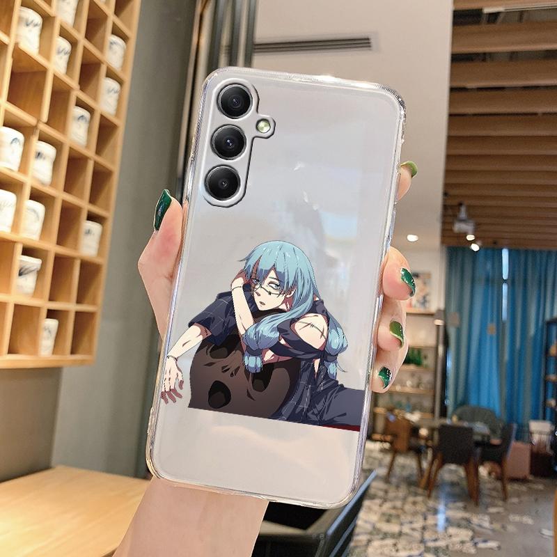 

М який прозорий силіконовий чохол з малюнком аніме для Samsung A55 M35 S24 Xiaomi Redmi Note 13 Poco C65 Камера iPhone Протиударний захисний чохол iPhone 15 Plus