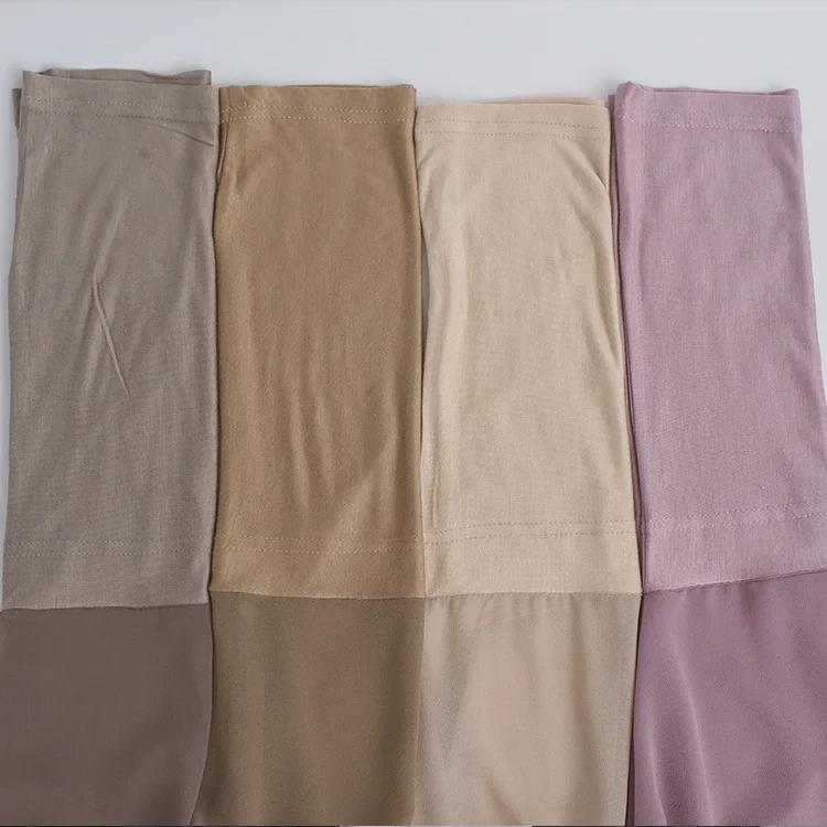 Perlchiffon Baumwolle Damen Schal & Schlauchmütze Set