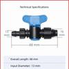 Drip Tape Double-Lock Bypass Valve with Rubber Pad Irrigation Belt Valve  Camping Picnic