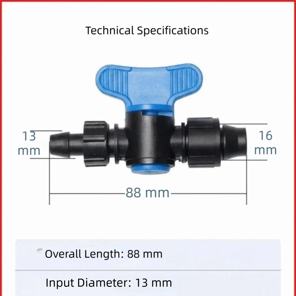 Drip Tape Double-Lock Bypass Valve with Rubber Pad Irrigation Belt Valve  Camping Picnic