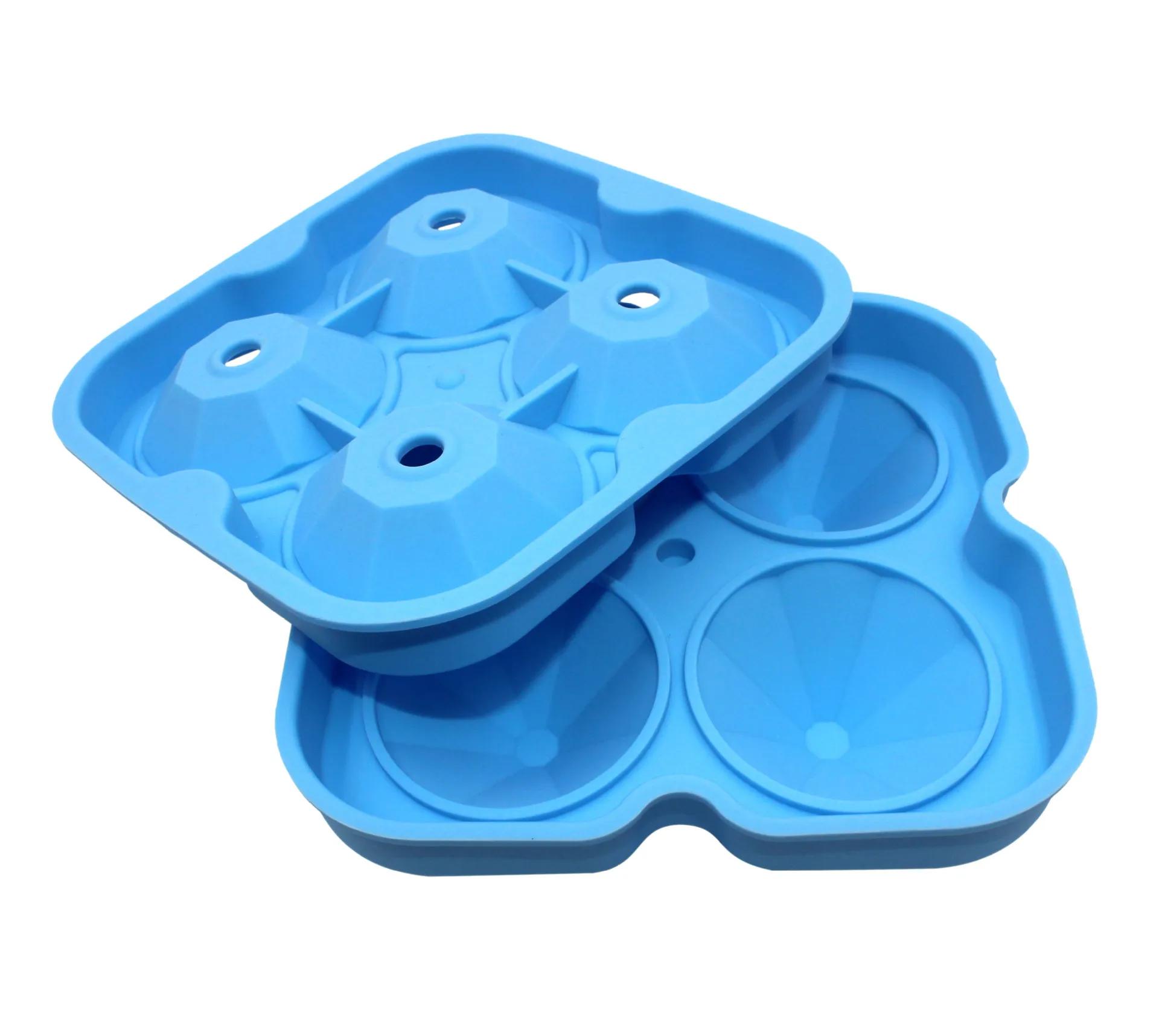 

Silicone Mold Ice Cube Maker Chocolate Mould Tray Ice Cream DIY Tool 3D Form Whiskey Wine Cocktail Ice Cube Trays Molds синій