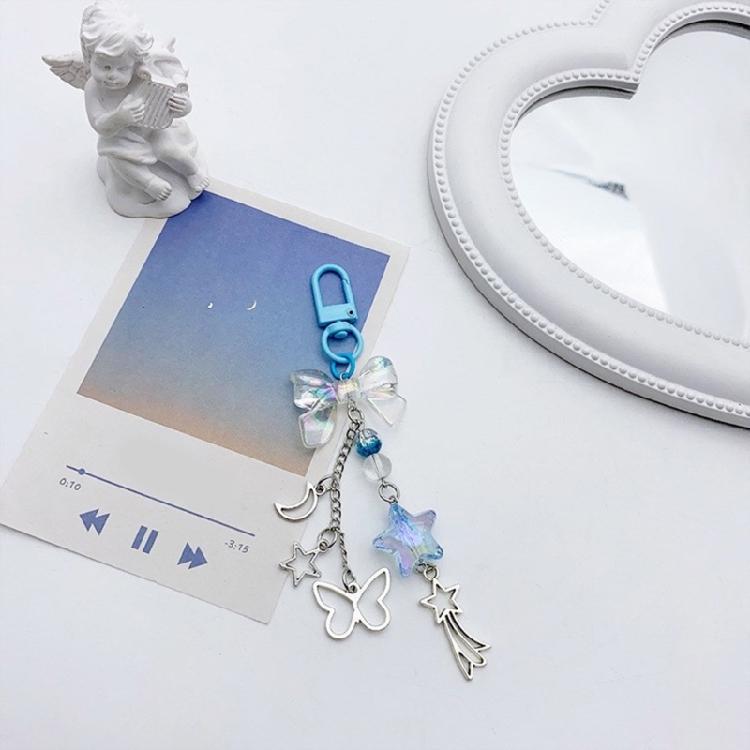 Creative Dolphin Pendant Keychain Bowknot Phone Charm Bowknot Keychain Pendant