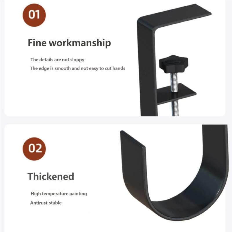 4PCS Heavy Duty Metal Hooks Festival Ornament Hangers For Hanging Christmas Lights Wreaths And Ornament Secure Holders