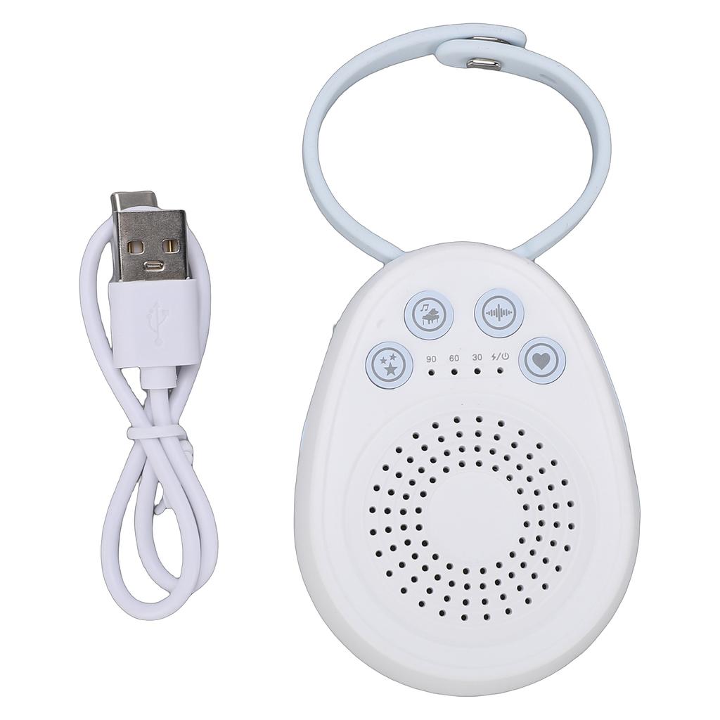 White Noise Machine for Baby Sleep with 20 Soothing Tracks, 4 Sound Types, Portable Sleep Aid for Infants, Rechargeable