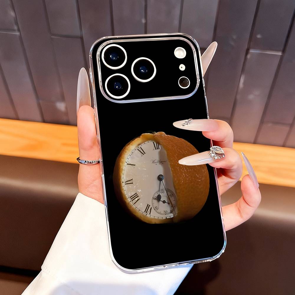 A C-Clockwork O-Orange Phone Case For iPhone 7,17,16,15,14,13,12,11 Pro,Max,Plus,XR,Mini,E Clear Full-coverage Soft Cover
