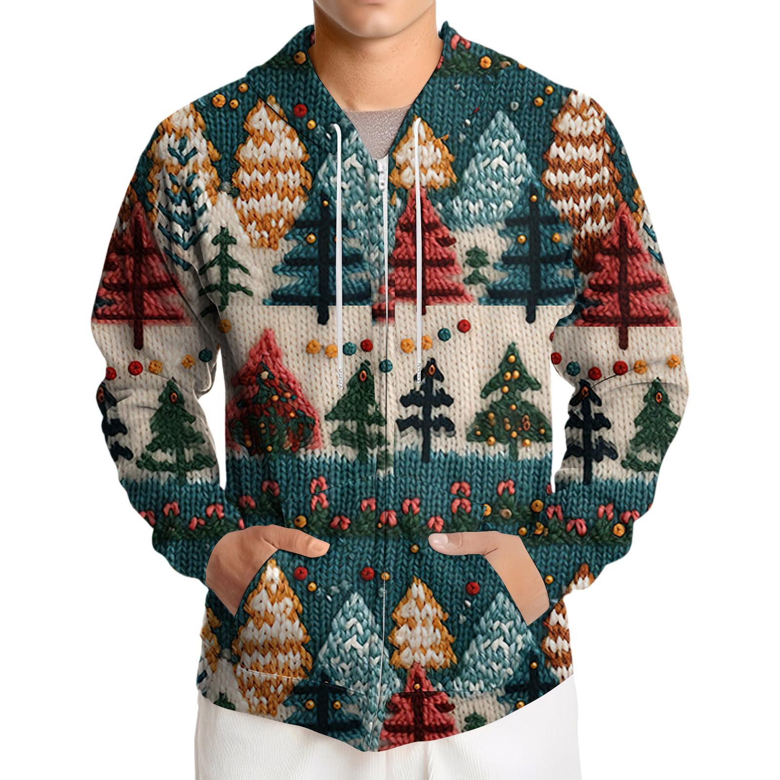 

Men s Loose-fitting Casual Hooded Drawstring Jacket XL хаки