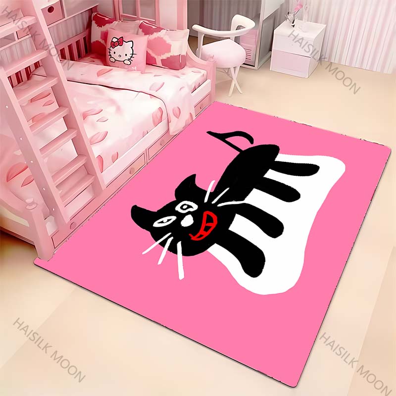 

3D HD Печать Искусство Смешной Кот Ковер Новинка! Ковер для гостиных, спален, офисных зон, прочный, декоративные коврики для детской комнаты 40x60cm (16x24in)